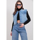 Trend Alacati Stili Ženski prsluk Alc-X14983, Plavi Cene