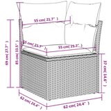  13-dijelni set vrtnih sofa s jastucima poliratan crni | shoptok.hr