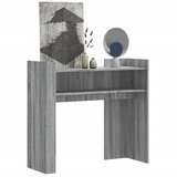 Maison Chic konzolna miza - miza ob steni siva sonoma 100x35x90 cm inženirski les, (21786244) | Shoptok.si