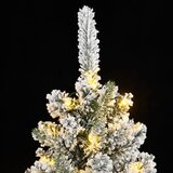  Umjetno božićno drvce s 300 LED žarulja i snijegom 210 cm | shoptok.hr
