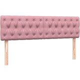  Krevet s oprugama i madracem ružičasti 140x210 cm baršunasti | shoptok.hr