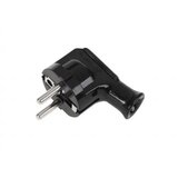Elgotech vtikač za kabel , 16 a, 250 v, plastični, kotni, črn Cene