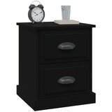  Noćni ormarići 2 kom crni 39 x 39 x 47 5 cm konstruirano drvo | shoptok.hr