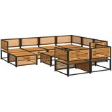 vidaXL 10-dijelna set vrtnih sofa s jastucima masivno bagremovo drvo | shoptok.hr