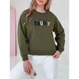 DStreet Bluza damska oversize z haftem SOFTRUS zielona | shoptok.hr