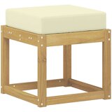 vidaXL Zunanji stolček klop Bela 43 x 43 x 45 cm Masiven les akacije, (5000270055) Cene