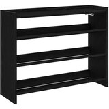 Maison Chic Regal za čevlje - Polica za čevlje črn 80x25x62 cm inženirski les, (21778198) Cene