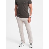 Ombre Men's sweatpants with unlined leg - light beige | Shoptok.si