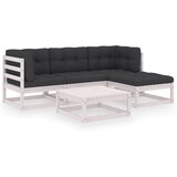 Maison Chic Seti vrtnega pohištva - Vrtna garnitura - Vrtni pohištvo set 5-delna z blazinami trdna borovina, (21814081) | Shoptok.si