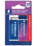 Gumica MARS PLASTIC 125 YEARS PK2 STAEDTLER 52650MABK2 BLISTER * DO ISTEKA ZALIHA | Shoptok.si