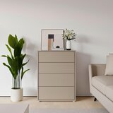 CARRYHOME Komoda Alice, Rjavosiva | Shoptok.si