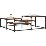  Stolić za kavu boja hrasta 107x107x40 cm konstruirano drvo | shoptok.hr