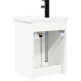  Kopalniška omarica s tapo Bela 42 x 40 x 74,5 cm, (5000233265) | Shoptok.si