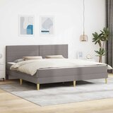  Krevetna konstrukcija 200 x 200 cm Sivo-smeđa | shoptok.hr
