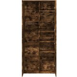  Visoka komoda dimljeni hrast 80x35x180 cm konstruiranog drva | shoptok.hr