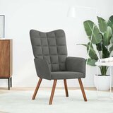  Stolica za opuštanje tamnosiva baršunasta | shoptok.hr