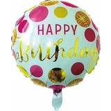TIB Heyne Balon iz folije "Happy Birthday", metallic