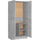  Ormar siva boja betona 82,5 x 51,5 x 180 cm konstruirano drvo | shoptok.hr