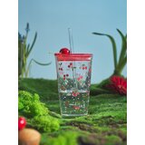 Sinsay Šalica s poklopcem i slamkom s motivom trešanja | shoptok.hr