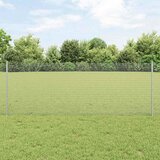  Zavarena žičana ograda s postom 50 x 0,8 m Srebrna Mreža | Shoptok.si
