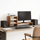  Stalak za monitor sa stolnim organizatorom boja drva drveni | shoptok.hr