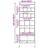 vidaXL torba za pohranu s pohranom 125 x 48 cm oxford, poliester | shoptok.hr