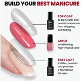 LONDONTOWN Kur Gel Genius Top Coat nadlak za nokte bez upotrebe UV/LED lampe 12 ml | shoptok.hr