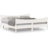 Furnova Posteljni okvir brez vzmetnice bel 180x200 cm trdna borovina, (21938179) | Shoptok.si
