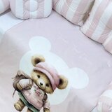 Baby Textil Textil posteljina za krevetac 8u1 Teddy Roze | Eponuda.com