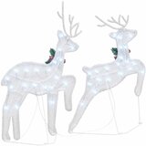  LED Riječni jeleni 2 pcs Hladna bijela tkanina | Eponuda.com