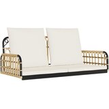  Klupa za ljuljanje s jastucima 105x58x38 cm poliratan i čelik | Eponuda.com