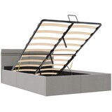  Hidraulični okvir za krevet tkanina LED svjetlosivi 120x200 cm | Eponuda.com