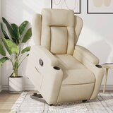 Maison Chic Naslanjač - Relax naslanjač s funkcijo vstajanja krem blago, (22062350) | Shoptok.si