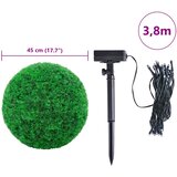  Umjetne kugle od šimšira s LED svjetlima 2 kom zelene 45 cm | shoptok.hr