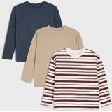 Sinsay Pamučne majice dugih rukava 3 pack | shoptok.hr