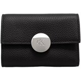 Calvin Klein Jeans Denarnice ROUND HW PEBBLE TRIFOLD LV04F1225G Črna Cene