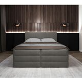 MID.YOU POSTELJA BOXSPRING 160 cm x 200 cm , les, tekstil, leseni material antracit | Shoptok.si