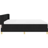  s opruga kutije s uzglavljem Crna 200 x 200 cm tkanina | shoptok.hr