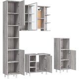  4-dijelni set kupaonskih ormarića boja hrasta sonome drveni | shoptok.hr