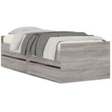 vidaXL Okvir kreveta s ladicama siva boja hrasta 90x200 cm | shoptok.hr