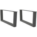 Noge za klub stolić V-oblika 2 kom antracit 70 x (30-31,3) cm čelik | Shoptok.si