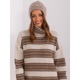 Wool Fashion Italia Cap-AT-CZ-23250.01P-dark beige | Shoptok.si