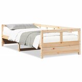 vidaXL Dnevna postelja naravna 80x200 cm trdna borovina Cene