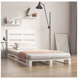 vidaXL Okvir za krevet bijeli 90 x 200 cm od masivne borovine | shoptok.hr