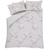 Catherine Lansfield Siva posteljnina za zakonsko posteljo/podaljšana 230x220 cm Canterbury Floral –
