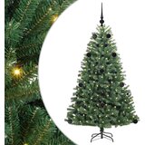 vidaXL Umetno Zložljivo Božično Drevo Zelena 150 cm PVC in kovina | Shoptok.si