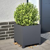 vidaXL Vrtno korito antracit 40x40x40 cm jeklo Cene