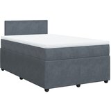 Maison Chic Box spring postelja - Vzmetna postelja z vzmetnico temno siva 120x200 cm žamet SL11833, (21901992) | Shoptok.si