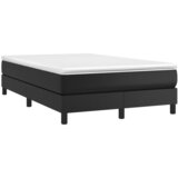  The Living Store Box spring postelja z vzmetnico črna 120x190 cm umetno usnje - Box Spring Postelja, (21450760) | Shoptok.si
