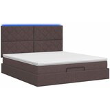  Krevet od pjene s madracem i LED-om Tamno smeđa 180 x 200 cm | shoptok.hr